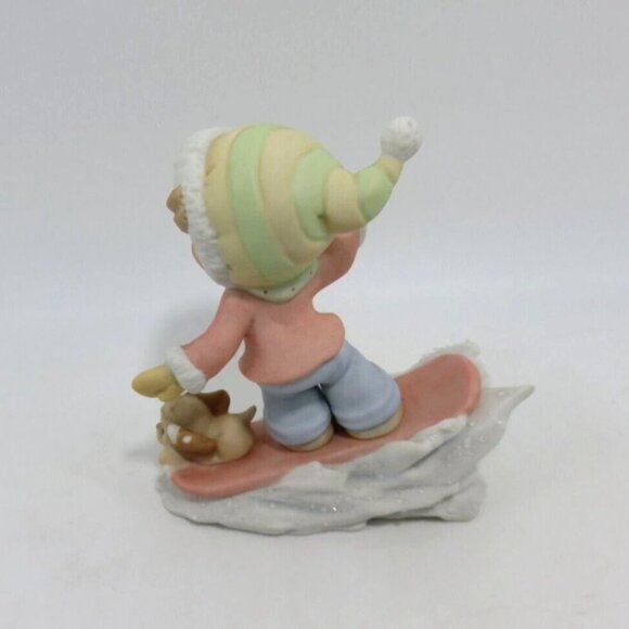 Precious Moments "Theres Sno-Boredom With You" 2000 Enesco Figurine With Box - Picture 7 of 10